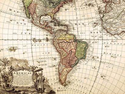 Mapa antiguo de América