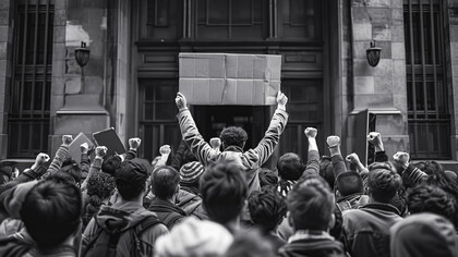 A diverse group of demonstrators holds signs advocating for the protection of personal freedoms amidst growing concerns about hyper-individualism's impact on society