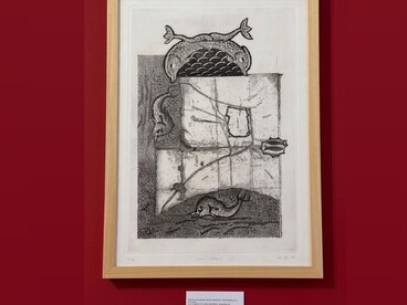 Foto di Gerardo La Mattina, libera interpretazione della mostra di Mariella Busi De Logu, “In un’aria diversa, Teodorico”