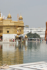Sikh pilgrim at the Golden Temple (Harmandir Sahib) in Amritsar