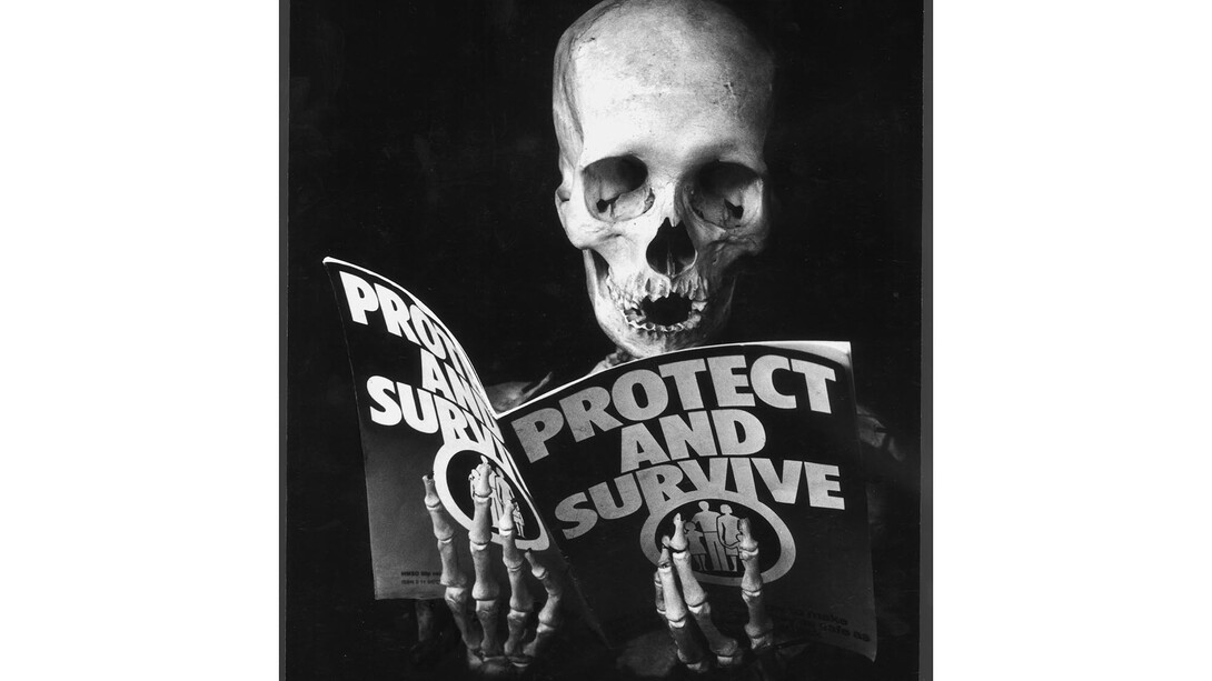 Peter Kennard, Protect and Survive (1981), Photomontage on paper © Peter Kennard 
