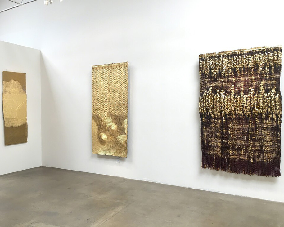 Olga de Amaral, Exhibition view. Courtesy of Latin American Masters