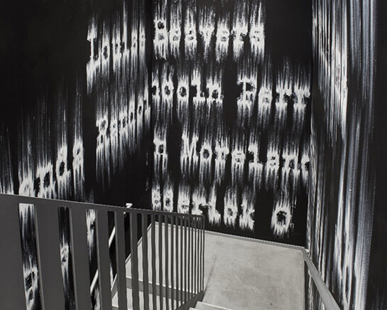 Gary Simmons. Courtesy of The Drawing Center