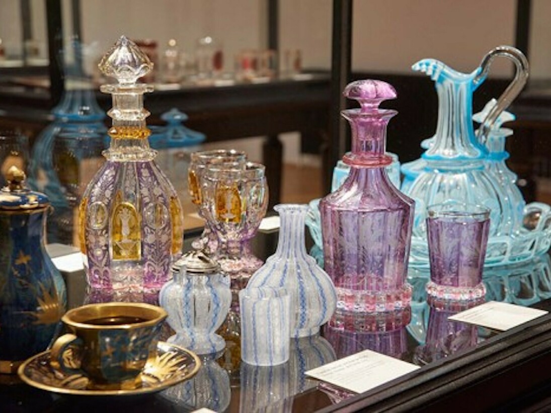 Glasses From The Empire And Biedermeier Period. Courtesy of Mak 