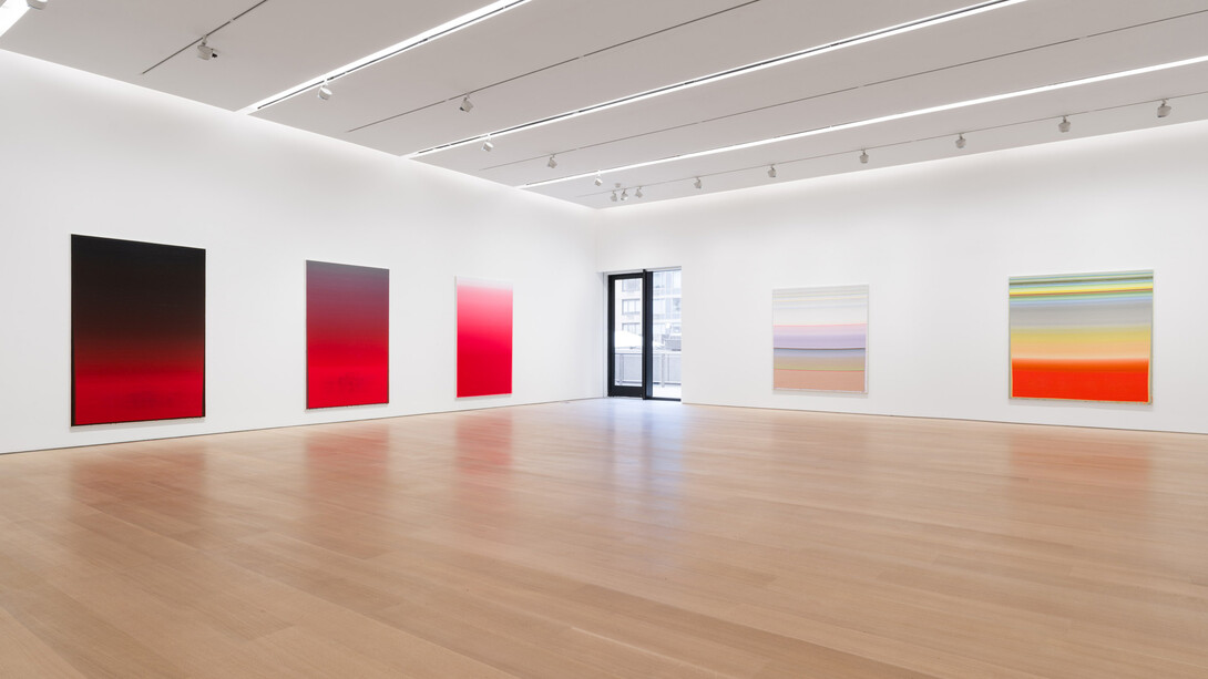 Wang Guangle, Duo color, exhibition view. Courtesy of Pace Gallery