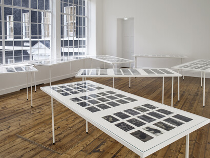 Installation view, Peter Fischli David Weiss, 'Should I paint a pirate ship
on my car with an armed figure on it holding a decapitated head by the
hair?', Sprüth Magers, London, 16 January - 14 March, 2020 Courtesy Sprüth Magers
Photography: Stephen White