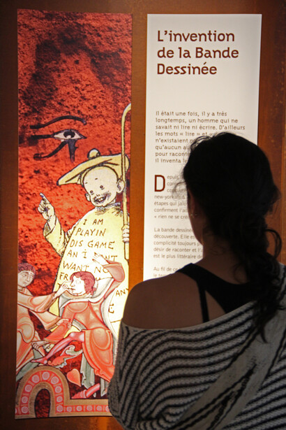 The invention of Comic Strip. Courtesy of Musée Bruxelles