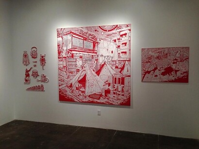 A Twenty Year Survey, Exhibition view. Courtesy of Mark Moore Fine Art
