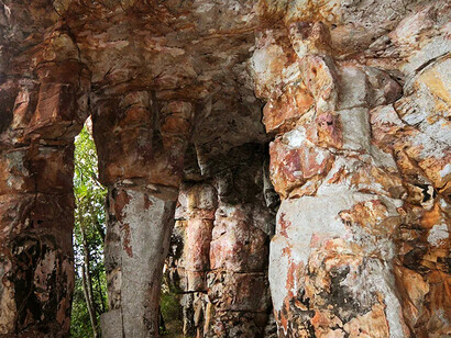 Templo dos Pilares em Alcinópolis, cidade no norte do estado de Mato Grosso do Sul, Brasil