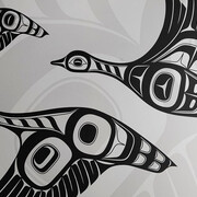 Trevor Husband, Geese flying south. Courtesy Stonington Gallery