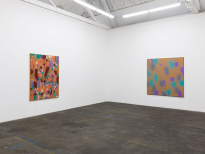 Michael Todd, Spray Paintings 1969 - 1971, installation view. Courtesy of Royale Projects, LA