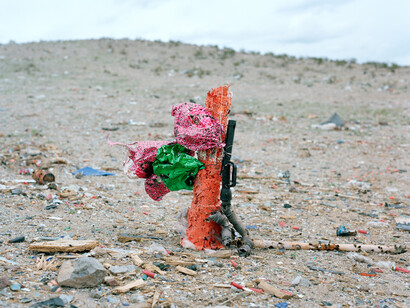 Alexa Hoyer, Cone with Balloons and Hose, 2017 - Archival Pigmented Print, 24 x 30 inches

