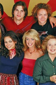 The entire cast of the hit show "That 70's show"