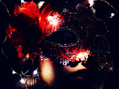 The masquerade; the author's experience feels like a masquerade where no one is their true self