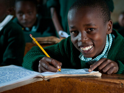 Children in a Kenyan school