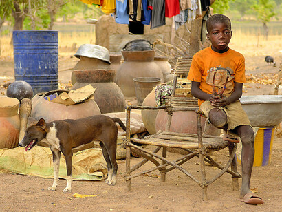Burkina Faso – Un ragazzo in un villaggio Lobi