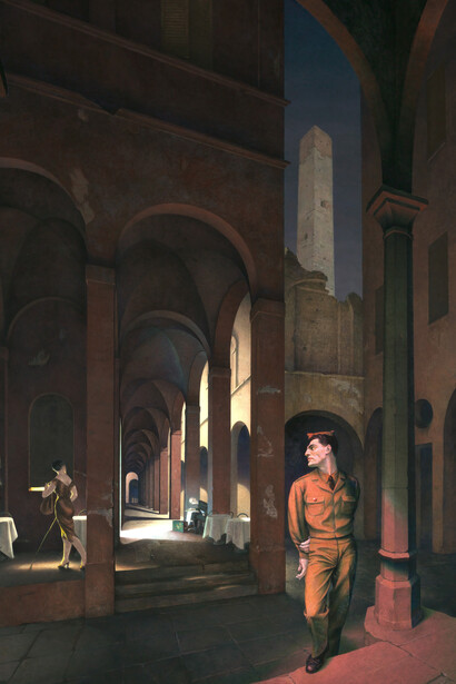 Paul Cadmus, Night in Bologna, 1958. Courtesy of SAAM