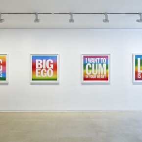 John Giorno, Exhibition view. Courtesy of Cahiers d’Art