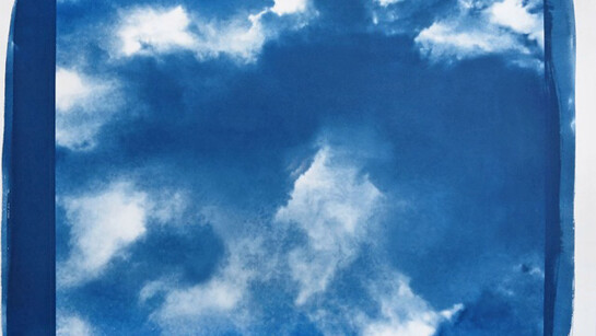 Elisabeth Scheder-Bieschin, Wolken, cyanotype photogram, 2015, courtesy of the artist 