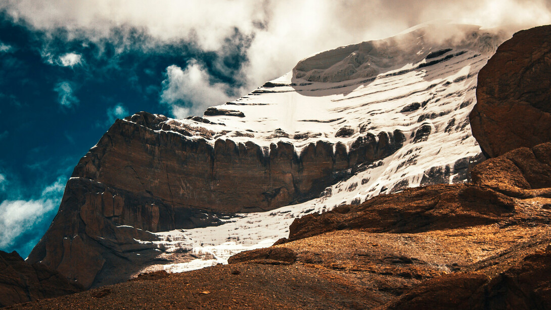 Mount Kailash in the Himalayas range is considered the holiest mountain of Tibet