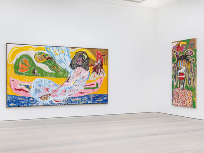 Jack Kabangu, Barndommens drømme, exhibition view. Courtesy of Beers
