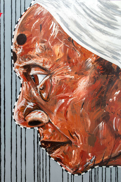 Raw, artwork in exhibition. Courtesy of Bergman Gallery