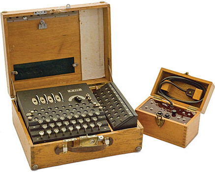 Enigma Machine. Courtesy of The Military Museums 