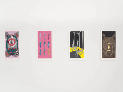 My Barbarian, Cat suit, exhibition view. Courtesy of Lubov 