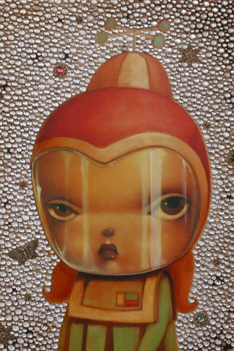 Cosmic Penny by Kathie Olivas 18x24 inches