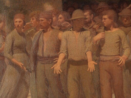 Giuseppe Pellizza da Volpedo, Il quarto stato (dettaglio), 1898-1901. Per gentile concessione di METS
