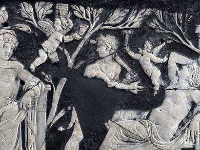 Bassorilievo di epoca romana raffigurante Dioniso