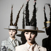 Landon Nordeman, Thom Browne (Hats and Hair), 2016. Courtesy of Spalding Nix Fine Art
