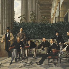 James Tissot, El círculo de la Rue Royale, 1866. Cortesía del Museo Thyssen-Bornemisza