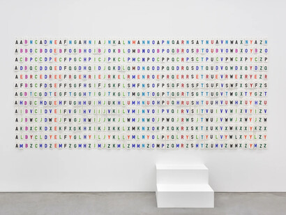 Peter Fillingham, Basil dress, exhibition view. Courtesy of Marian Goodman Gallery