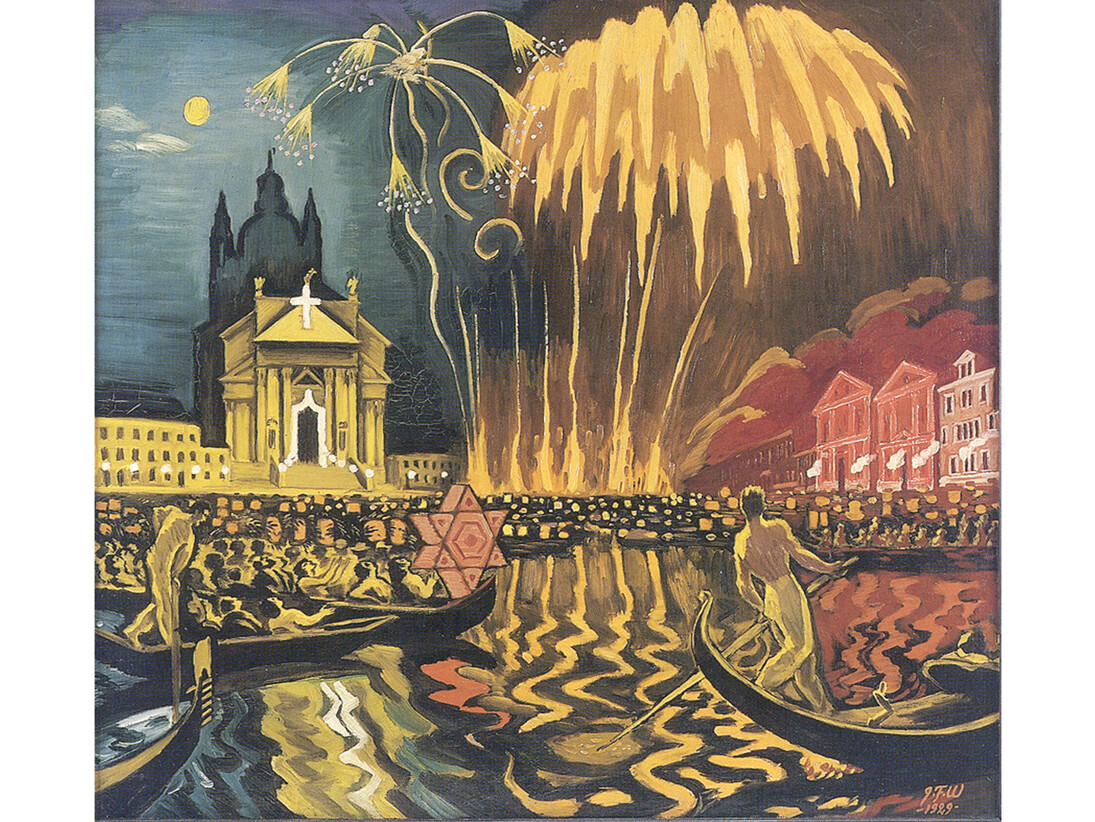 J. F. Willumsen The Festival of Redentore in Venice, Palazzo Balbi on Canal, 1929 Oil on canvas J. F. Willumsens Museum © 2014 Artists Rights Society (ARS), New York / billedkunst.dk