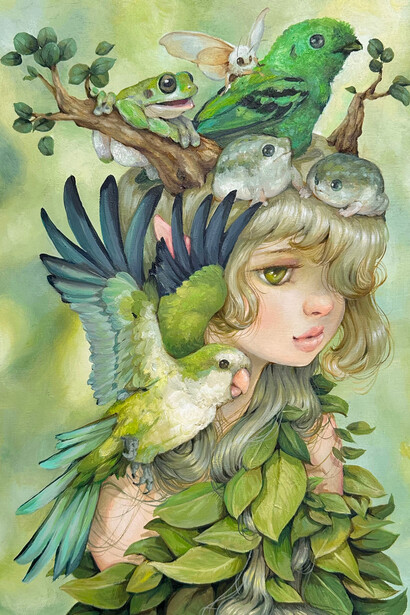 Camilla d’Errico, Arboreal muse. Courtesy of Corey Helford Gallery