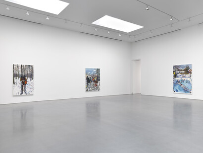 Liu Xiaodong, Host, exhibition view. Courtesy of Lisson Gallery