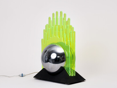 Designer: Gae Aulenti, Title: “Table Lamp”, Manufacturer: New Lamp, Origin: Italy, Year: 1969, Notes: page 96-97 in “1000 Lights: 1960 to Present”