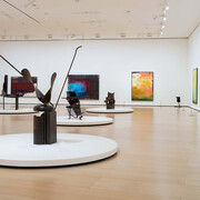 Helen Frankenthaler, Pintura sin reglas, vista de exhibición. Cortesía del Museo Guggenheim Bilbao