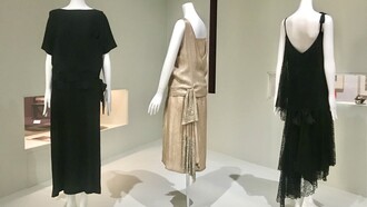 Madeleine Vionnet, Evening Dress, 1928/Madeleine Vionnet, Evening Dress, 1922/Gabrielle Chanel, Evening Dress, late 1920s, Tokyo Metropolitan Teien Art Museum, Annex Gallery 1 © Alma Reyes

