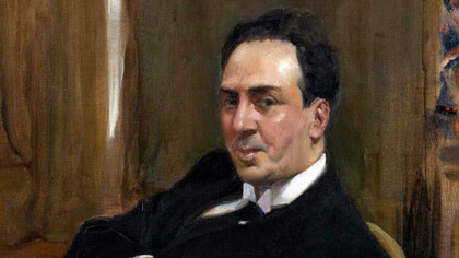 Retrato de Antonio Machado por Joaquín Sorolla