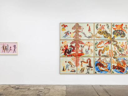 Various artists, For it is our battle, exhibition view. Courtesy of Galerie Lelong