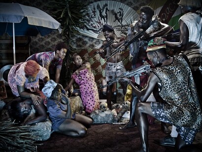 Kudzanai Chiurai (Zimbawe 1981), Revelations VI, 2011, Ultrachrome ink on photo fibre paper, 169.5 x 120 x 6 cm framed. Courtesy of CAAC- The Pigozzi Collection, Gineva