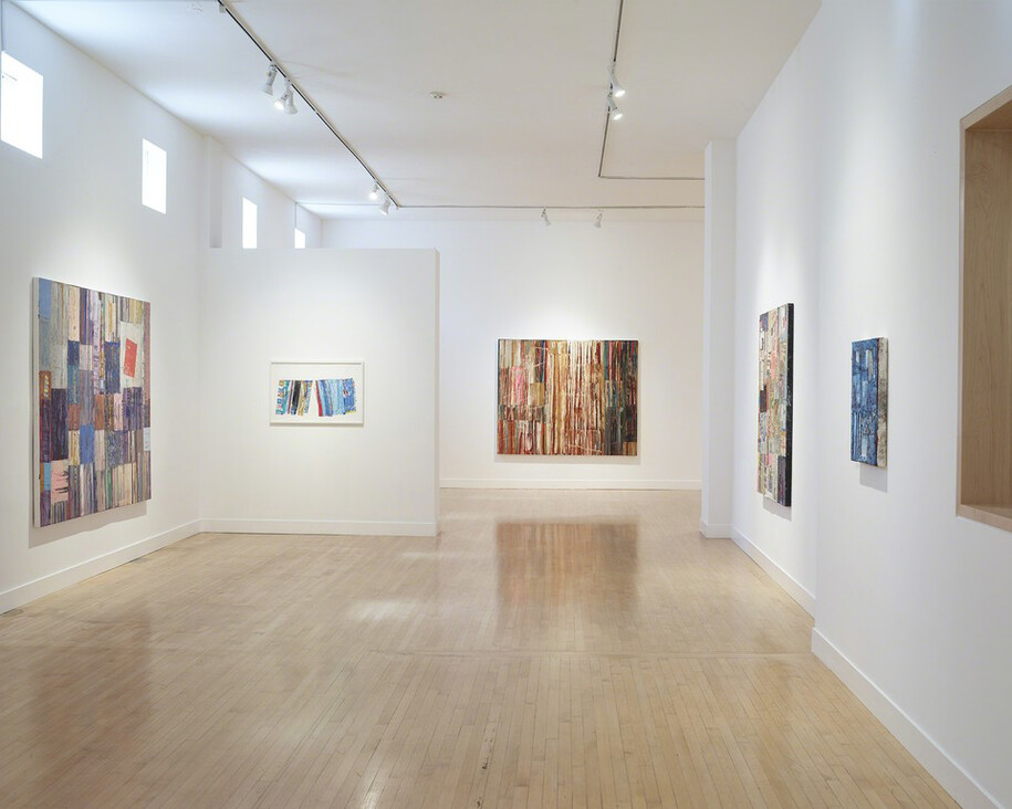 Mike Henderson, Exhibition view. Courtesy of Haines Gallery