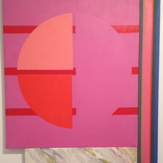 Budd Hopkins (1931-2011), Third Street Red, 1974, Oil and acrylic on canvas, 37.5 x 32 inches