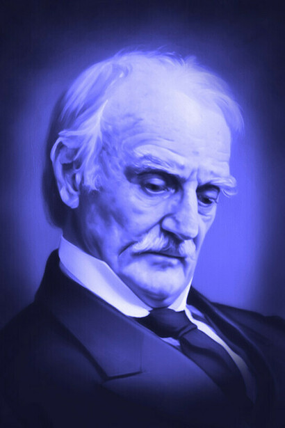 Jean Raspail. Image: reproduced drawing of a portrait
