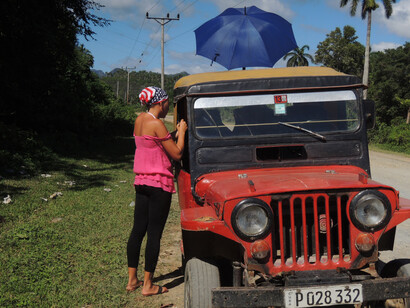 Donna con bandana USA 