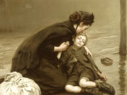 «Homeless», Thomas Kennington (1890)