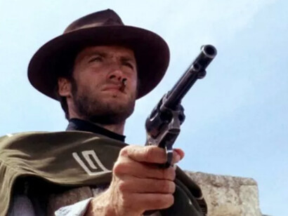 Clint Eastwood in "Per un pugno di dollari"
