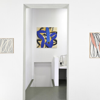 Alain Clément, Peintures et monotypes, vue d'exposition. Avec l'aimable autorisation de la Galerie Catherine Putman